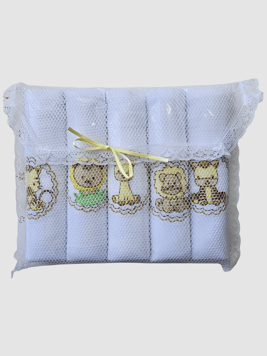 Kit com 5 fraldas - Bichinhos