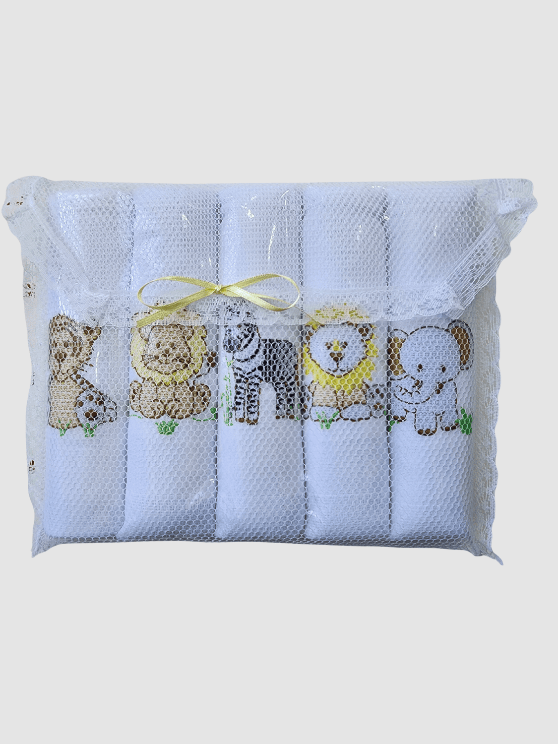 Kit com 5 fraldas - Bichinhos