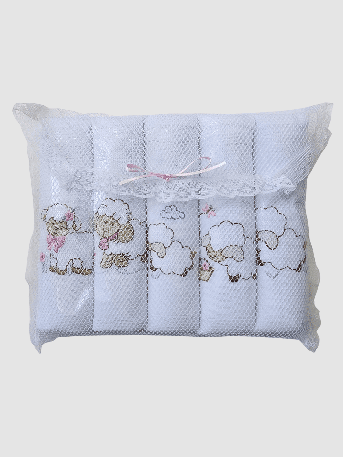 Kit com 5 fraldas - Ovelhas