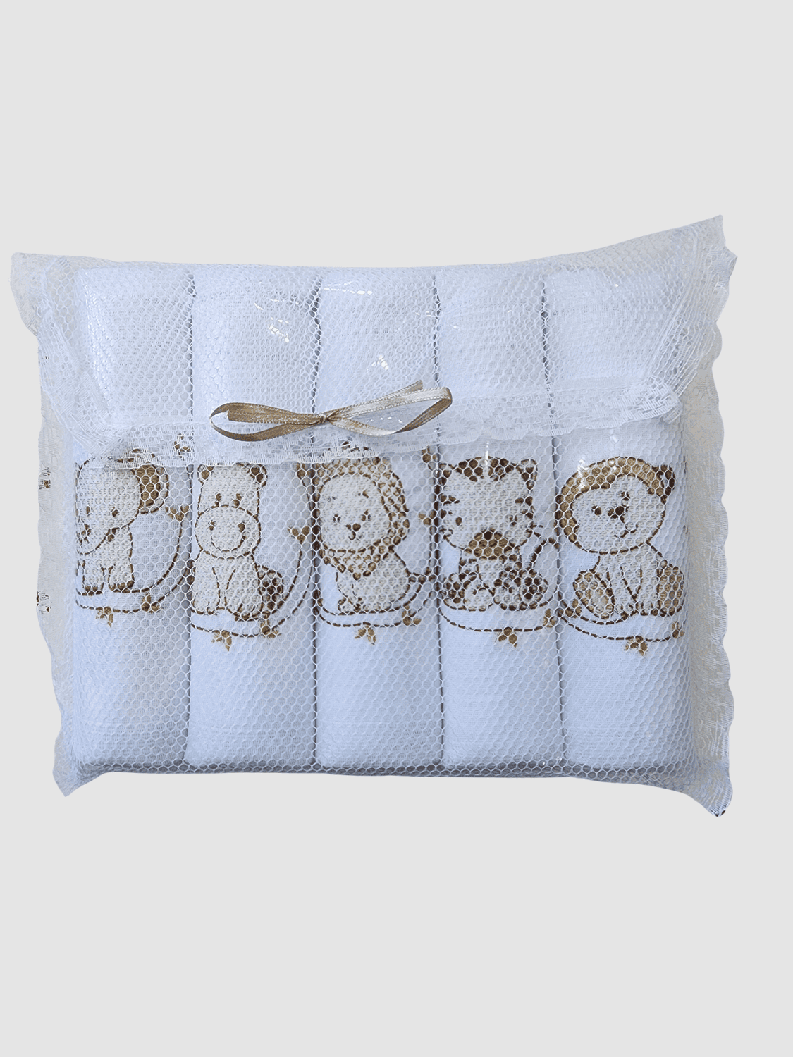 Kit com 5 fraldas - Bichinhos