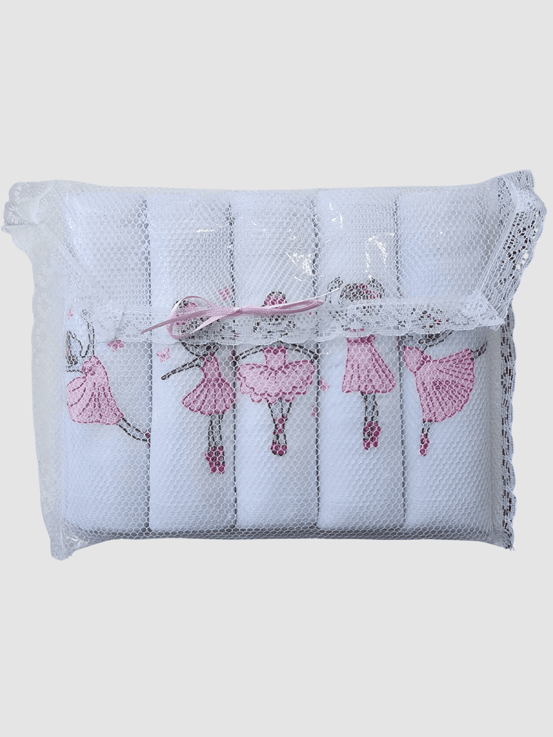 Kit com 5 fraldas - Bailarina