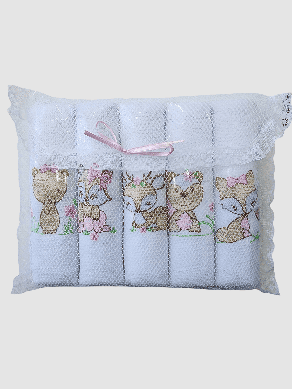 Kit com 5 fraldas - Bichinhos