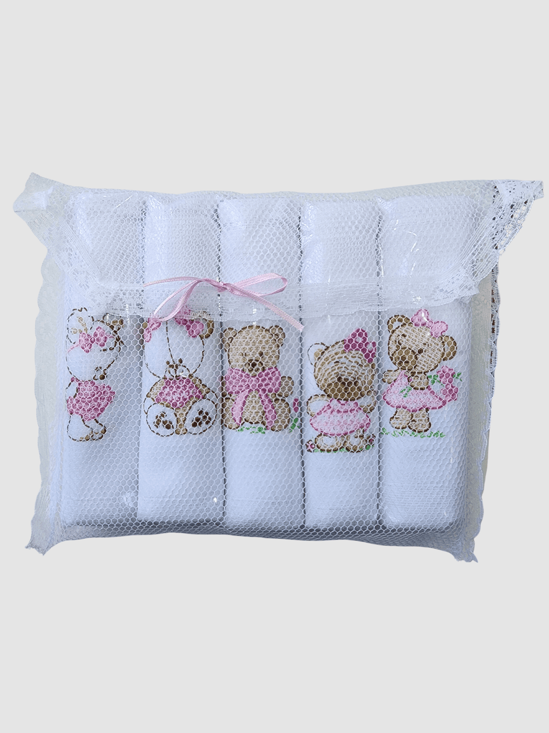 Kit com 5 fraldas - Ursinho